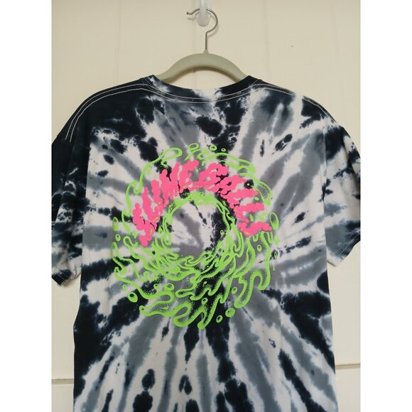 Santa Cruz T Shirt Slime Balls Graphic 2-sided Tie Dye Mens M Black White - Picture 13 of 14